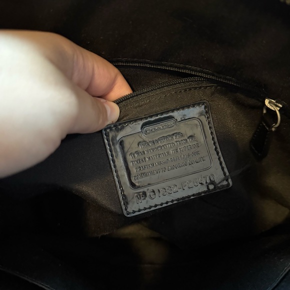 Coach Black Sequin Tote Bag - Picture 3 of 4